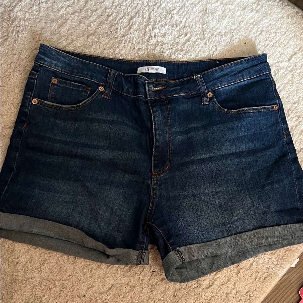 STS Blue Dark Wash Jean Shorts
